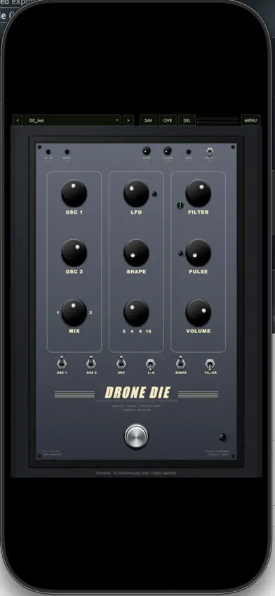 DroneDie: Drone Synthesizer screenshot 1