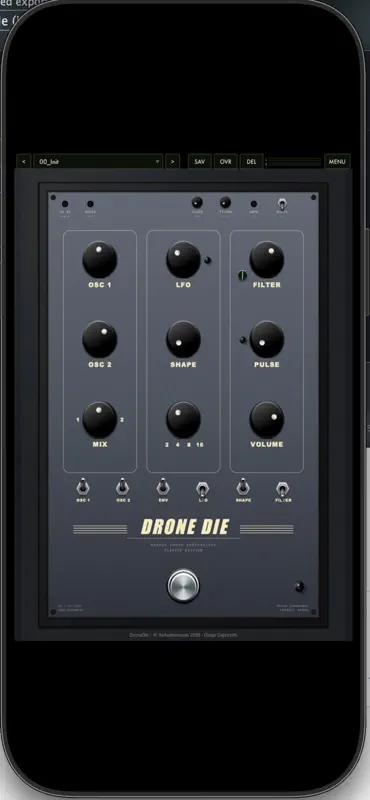 DroneDie: Drone Synthesizer screenshot 1 of 1