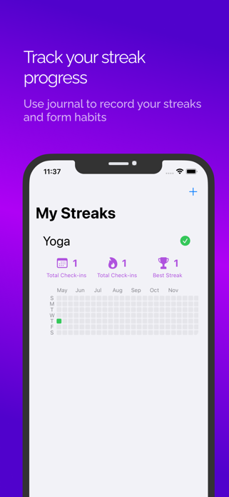 Exemplar: habit builder Screenshot 1 of 3