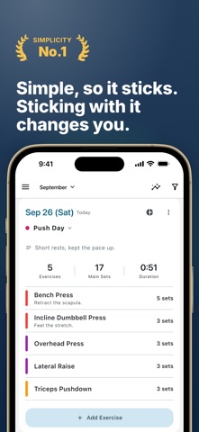 BTB Workout Log: Gym Tracker Screenshot 1 of 10