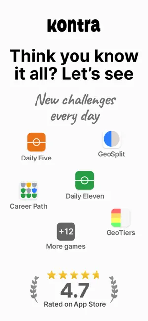 Kontra: trivia & challenges screenshot 1