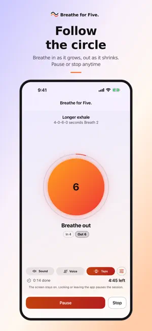 Breathe for Five. screenshot 2