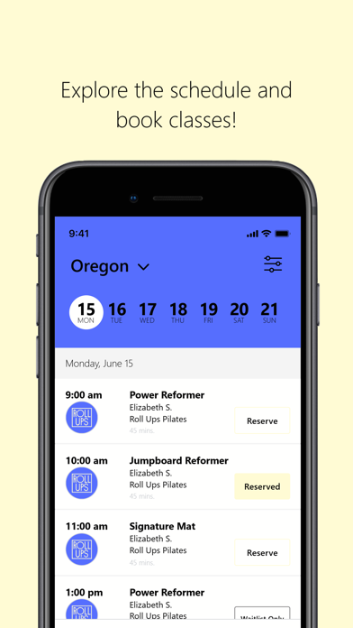 Roll Ups Pilates iPhone screenshot 3 - Health & Fitness app