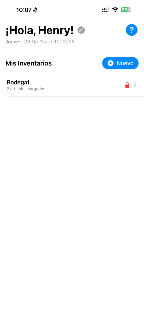 Screenshot #1 pour Toma de Inventarios Pro