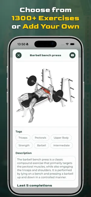 Virtus Athlete Gym Workout Log screenshot 4