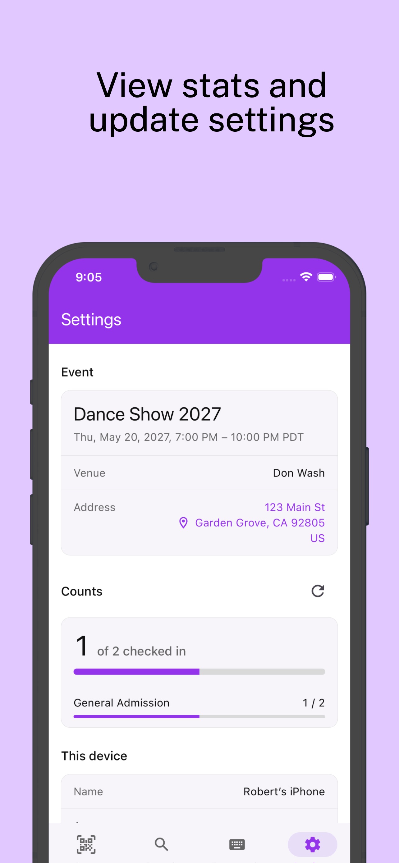 Screenshot 5 of Signup Square Entry Scanner