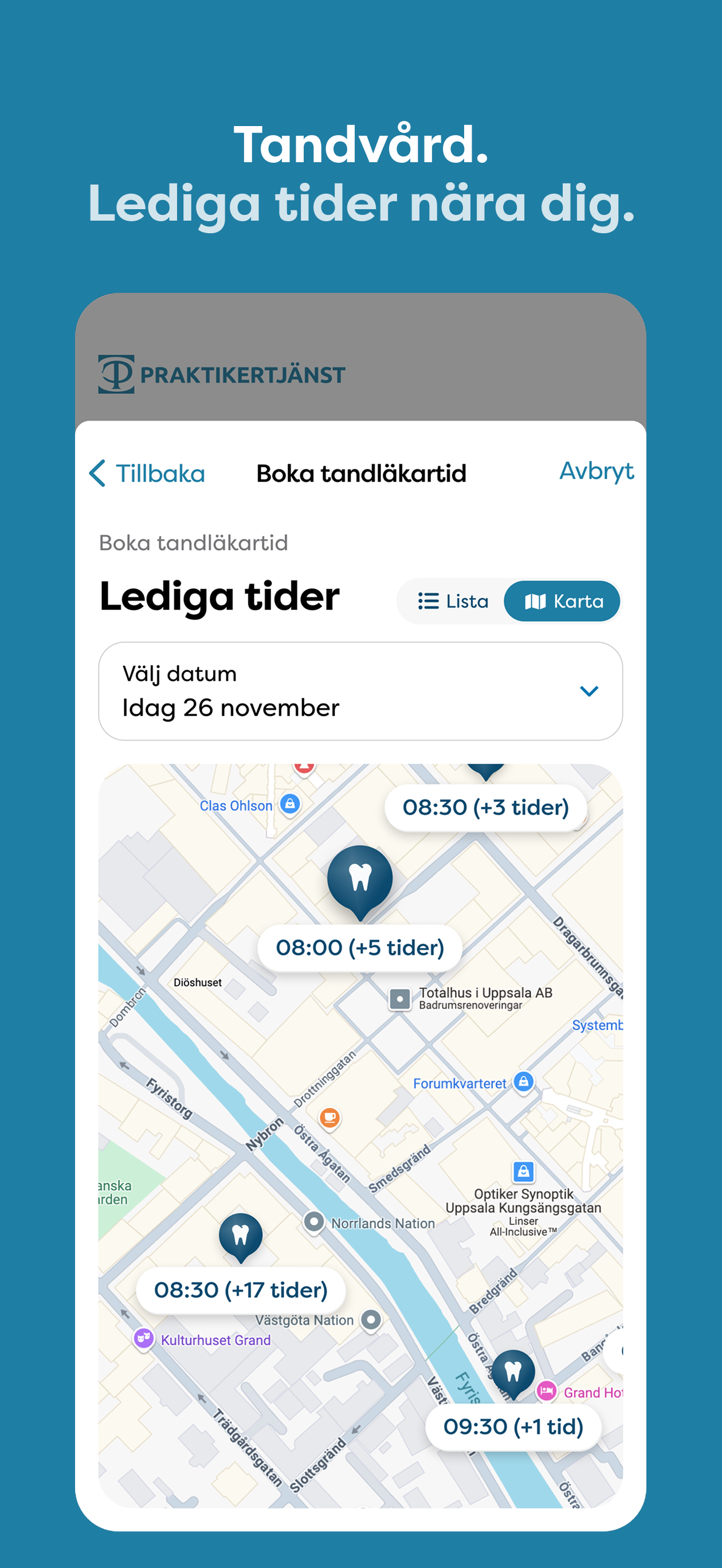 Praktikertjänst vård&tandvård screenshot 5