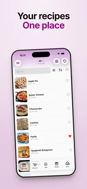My Recipe Box: Cookbook & Plan screenshot 1