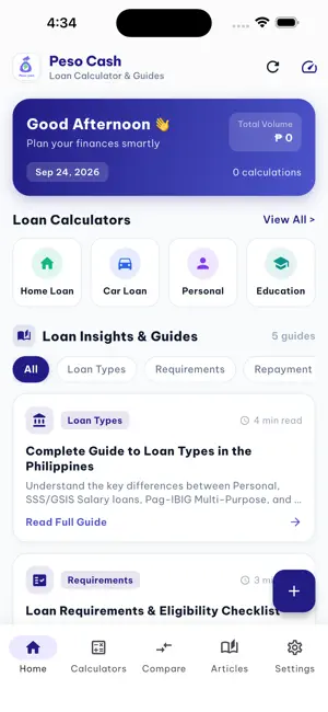 Peso Loan : Quick Cash Calc screenshot 1