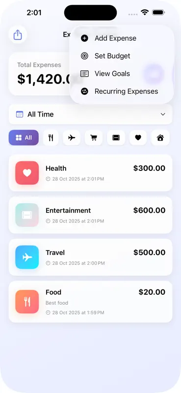 MoneyMate – Expense Tracker screenshot 2 of 7