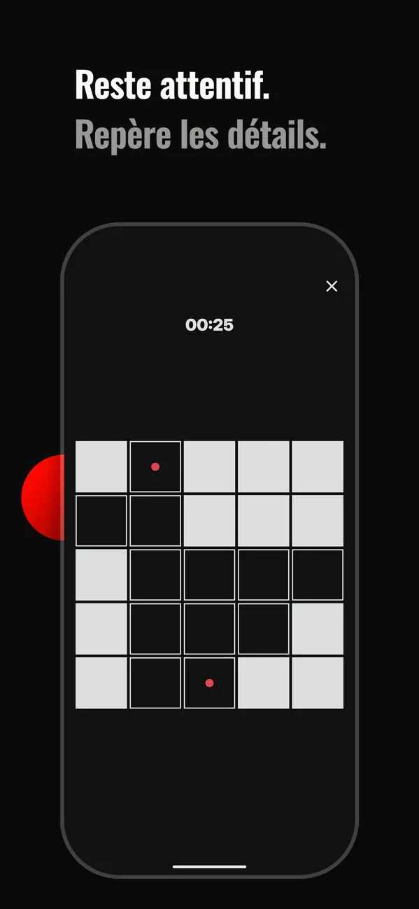 Screenshot #3 pour Entraînement Concentration