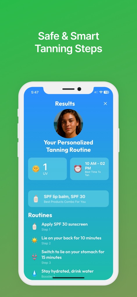 UV Tan AI : Tanning & SPF - Weather App | MWM