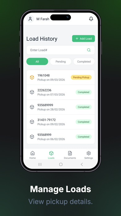 TruckFlow Driver App screenshot