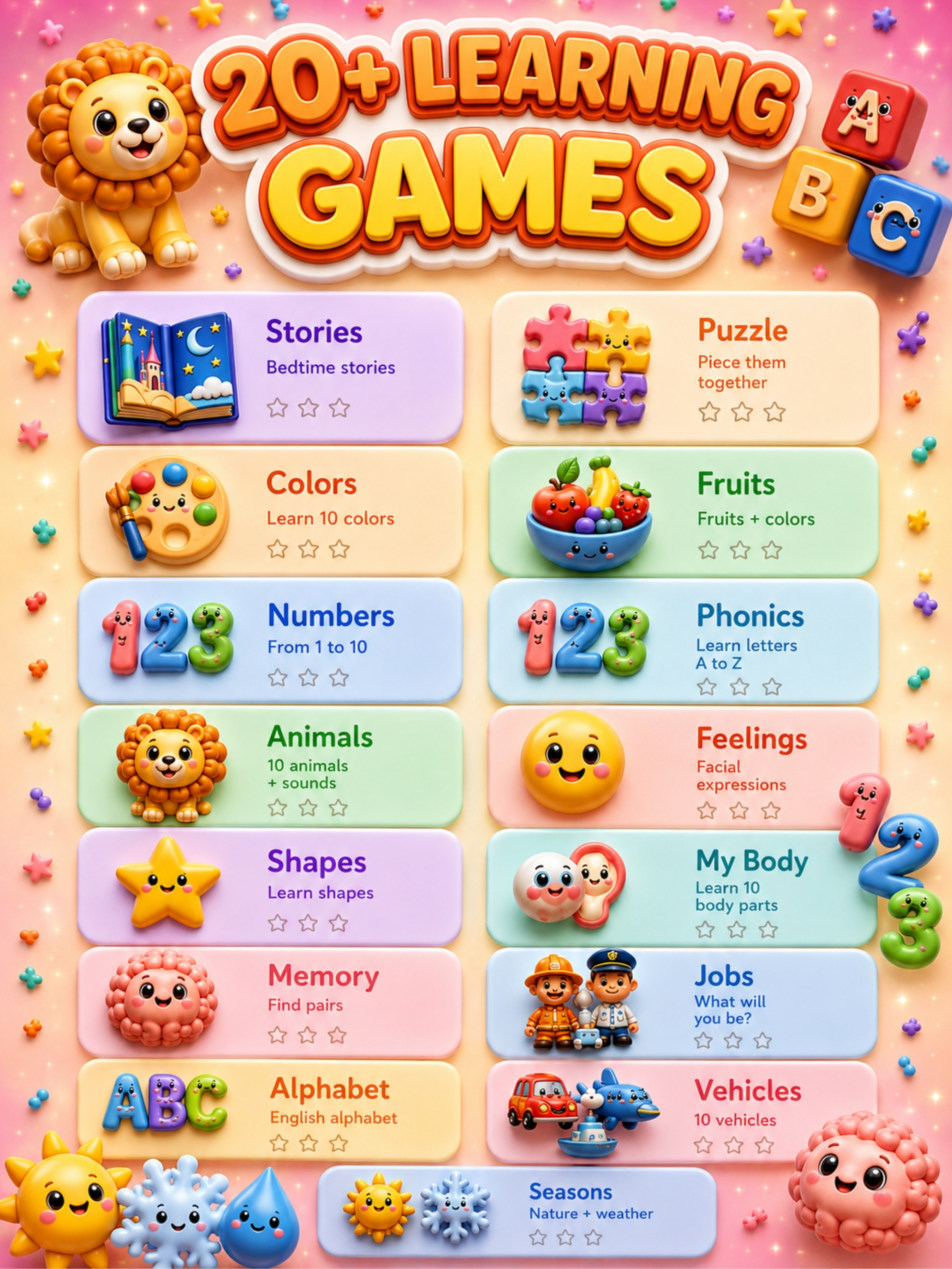 Kids Games & Stories: Mimelax