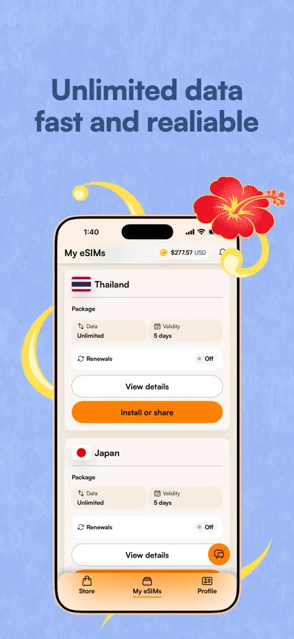 Airalo, App Store screenshot 4
