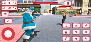 Christmas Santa Rope Hero Game screenshot #3 for iPhone