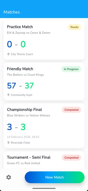 OneTap Scorekeeper - ScoreTab screenshot 2