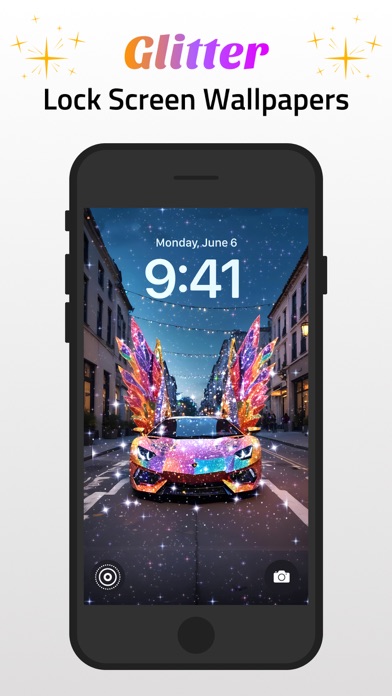 Glitter Wallpapers Lock Screen Screenshot