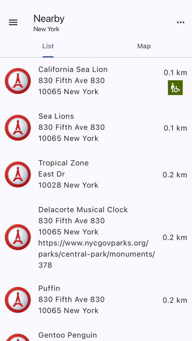 Tourist Attraction Finder Screenshot
