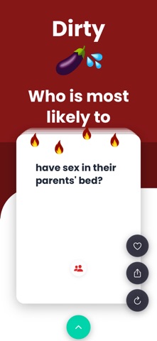 Most Likely To: Dirty Adult iPhone screenshot