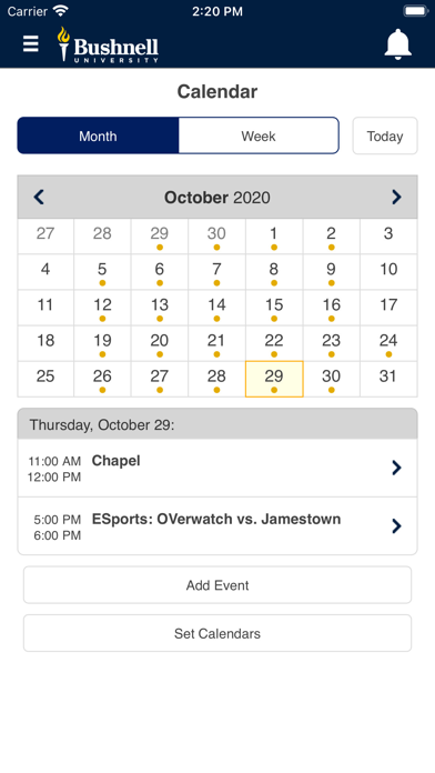 Bushnell Mobile Screenshot