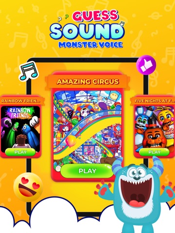 Guess Sound: Monster Voice iPad screenshot