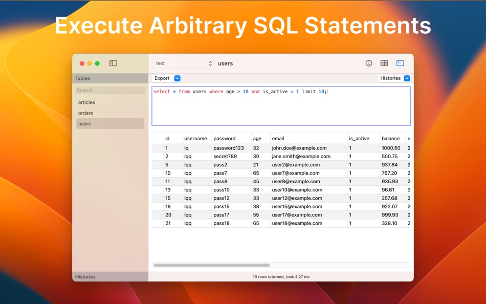 #4. Sqlman - MySQL SQLite Database (macOS) 由: 强 李