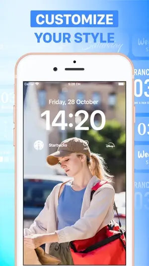 Lock Screen Calendar Widget 26 screenshot 1