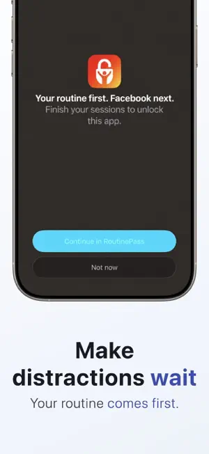RoutinePass: App Blocker screenshot 1