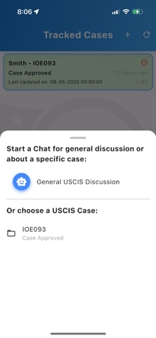 U.S. Immigration Case Tracker Screenshot 7 of 10