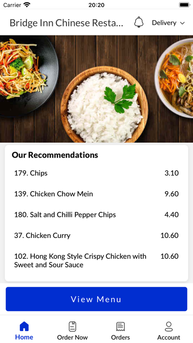 Bridge Inn Chinese Restaurant Screenshot