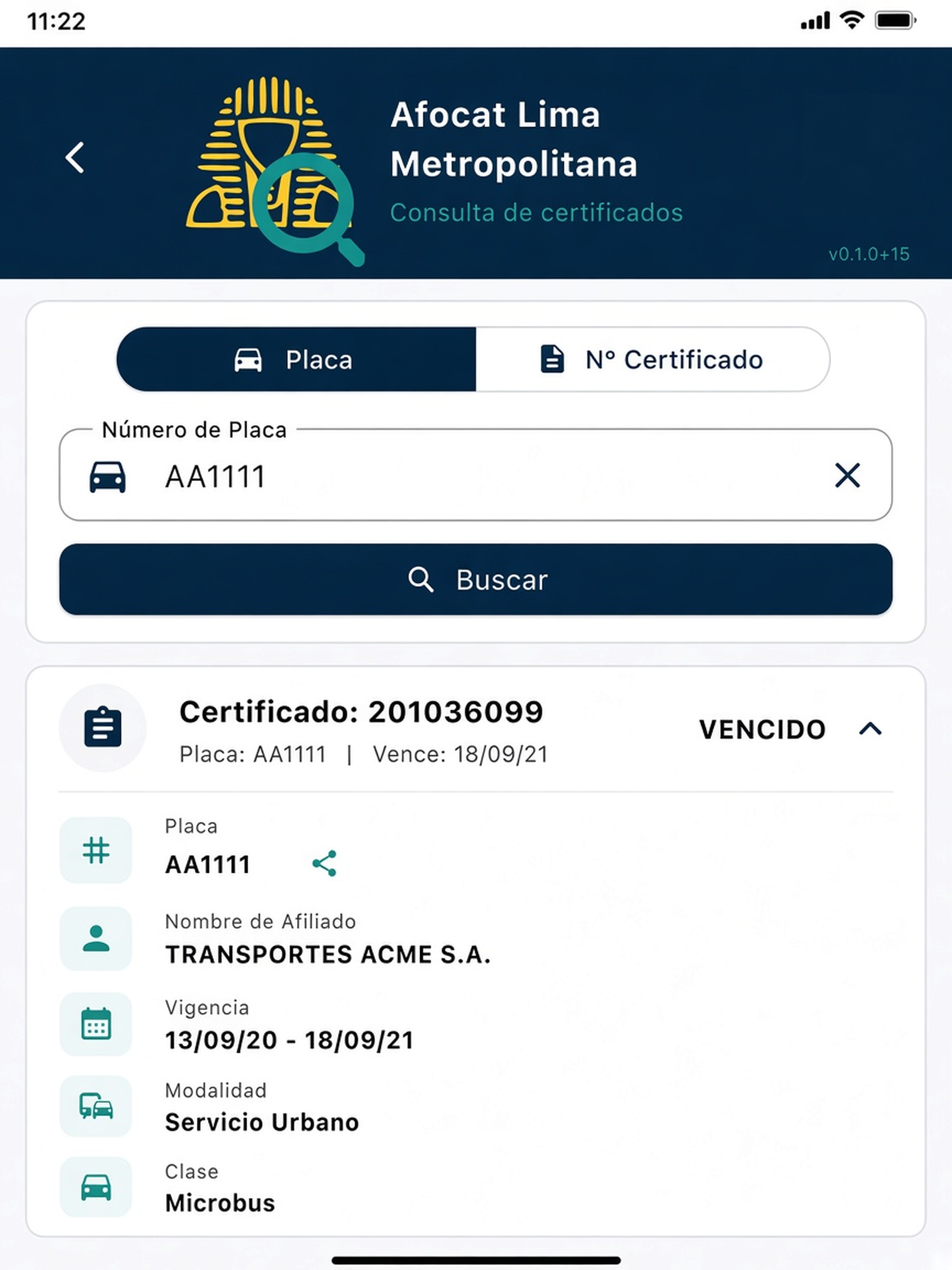 Afocat Lima Metropolitana screenshot 6
