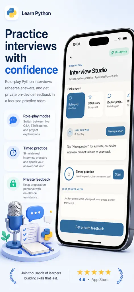 Learn Python Coding Offline - Education App | MWM