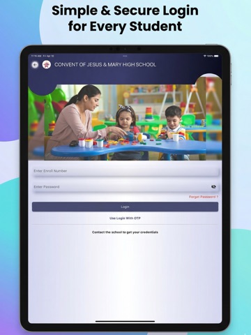 CONVENT OF JESUS & MARY SCHOOL iPad screenshot