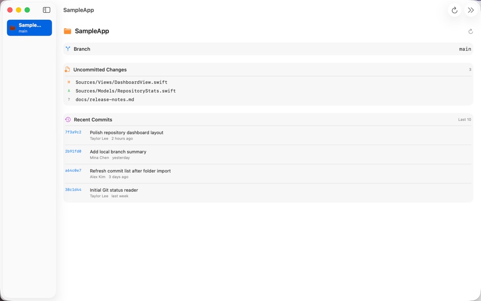 #1. GitDash - Git Dashboard (macOS) 由: 洪业 李