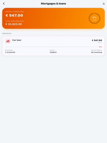 SaveKeep: Expenses tracker iPad screenshot