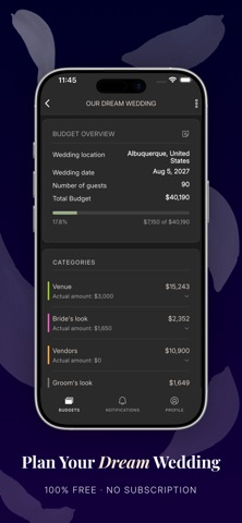 Wedding Budget: Plan Together Screenshot 1 of 6