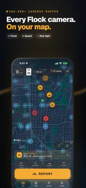 Roadar: Flock & Speed Cameras screenshot 1