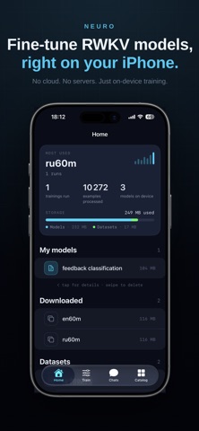 Neuro — Local Fine-Tune screenshot