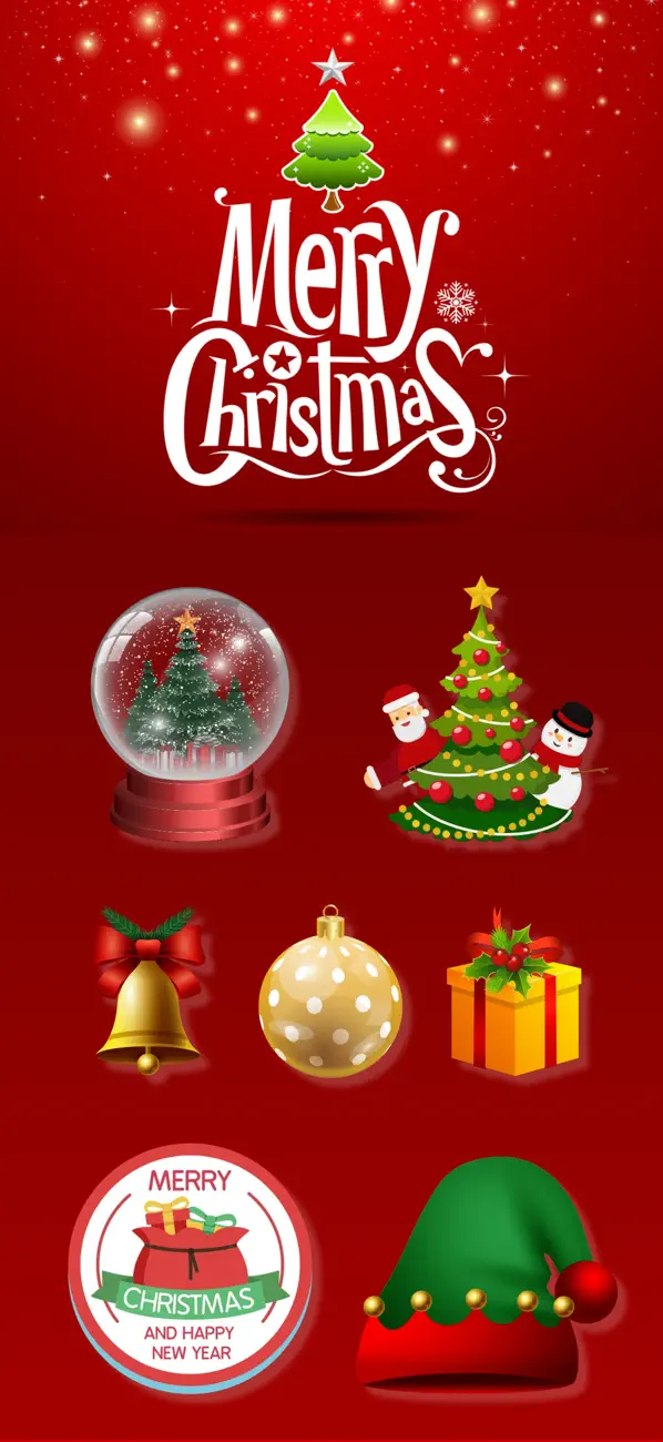 Screenshot #1 pour Christmas Stickers - Wishes