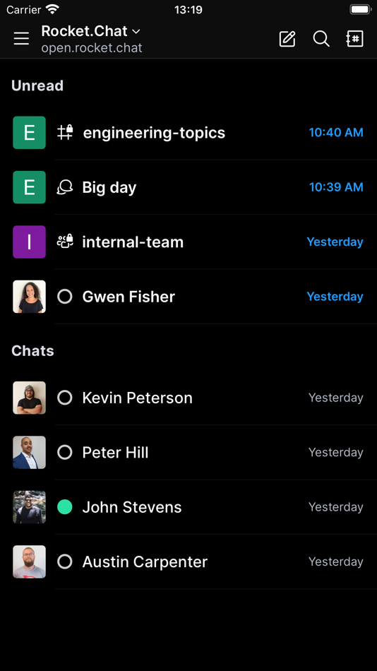 #4. Rocket.Chat (iOS) 由: Rocket.Chat Technologies Corp.