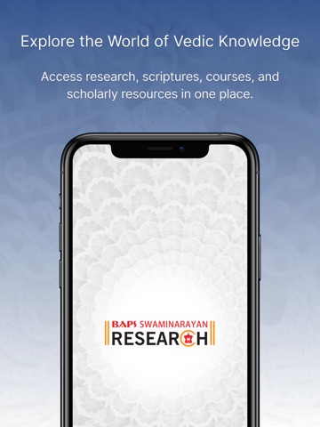 BAPS Research iPad screenshot