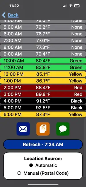 WBGT Estimator screenshot 3