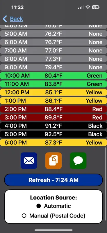 WBGT Estimator screenshot 3 of 6