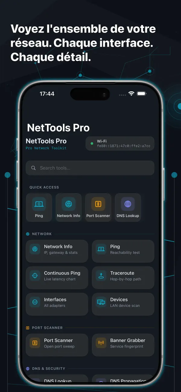 Screenshot #1 pour NetTools Pro