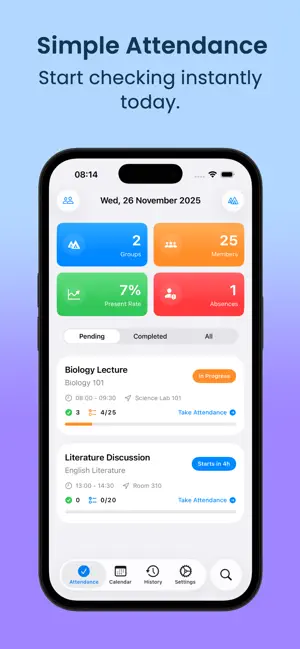 Present Tracker: Simple & Fast screenshot 1