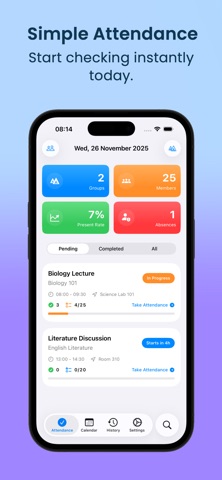 Present Tracker: Simple & Fast iPhone screenshot
