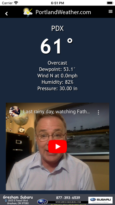 Screenshot #2 pour Portland Weather App
