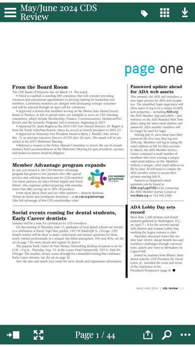 CDS Review Screenshot