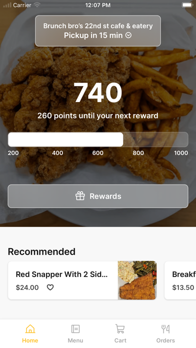 BrunchBros@22nd To Go iPhone screenshot 1 - Food & Drink app